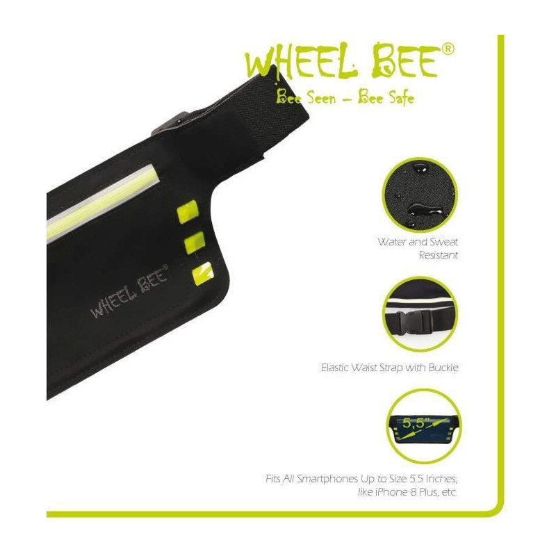 Running belt - SCHILDKRÖT - Wheel Bee Running Waistbag Night Runner L