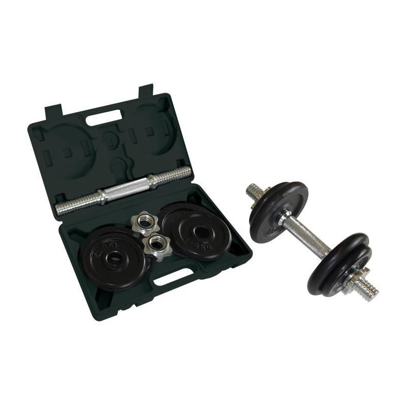 Dumbbell Set - SCHILDKROT - 10 Kg - Black - Adult - Complete body work