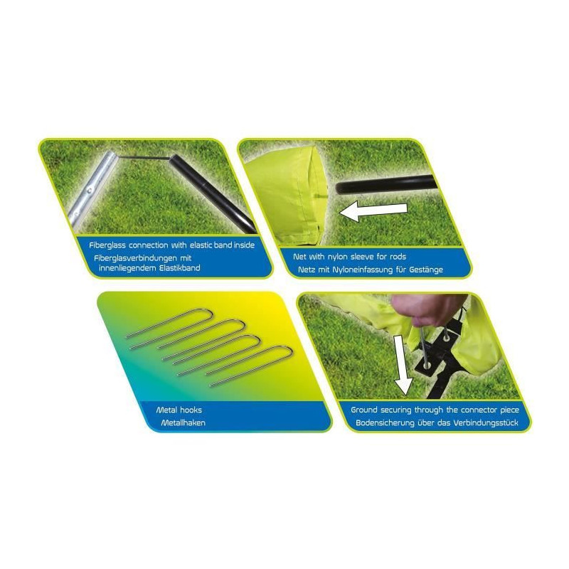 Football goal - Foldable - SCHILDKRÖT - XL - 200 x 100 x 100 cm
