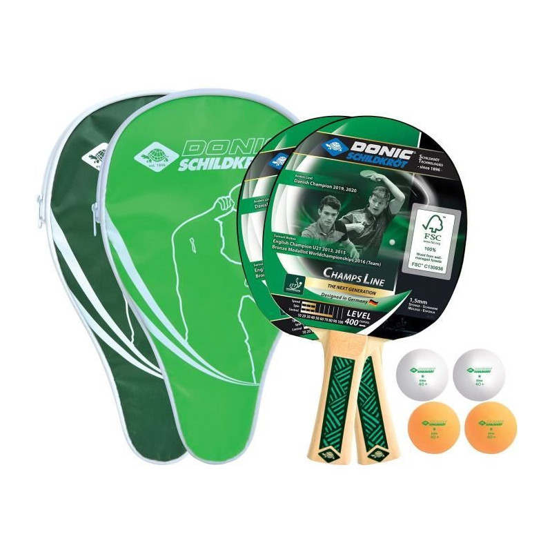 Table tennis set - SCHILDKRÖT - CHAMPS Line 400 FSC