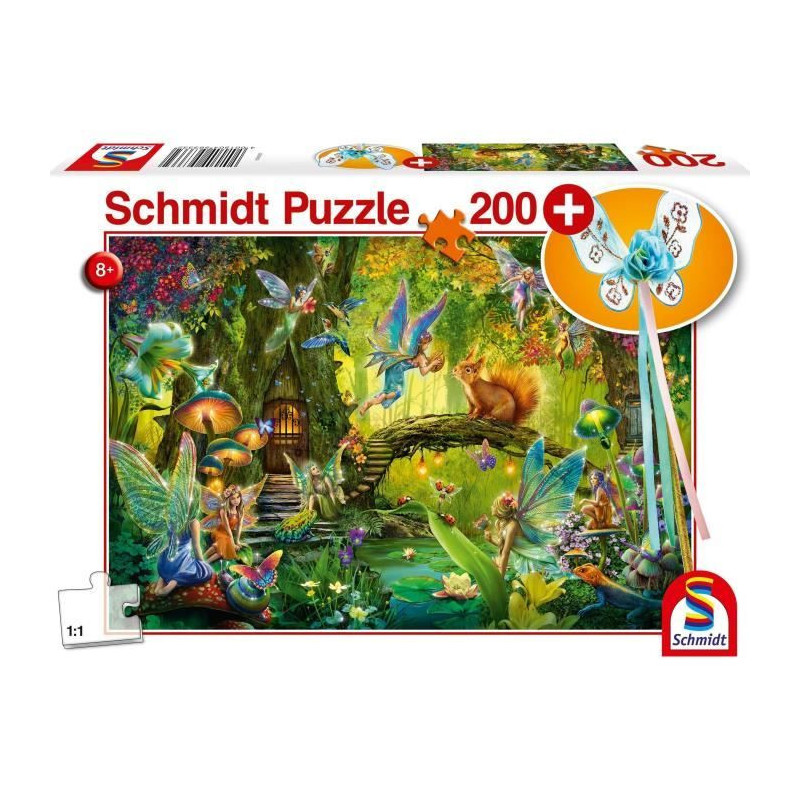 Fairies in the forest - with add on (magic wand) - 200 pcs - schmidt s