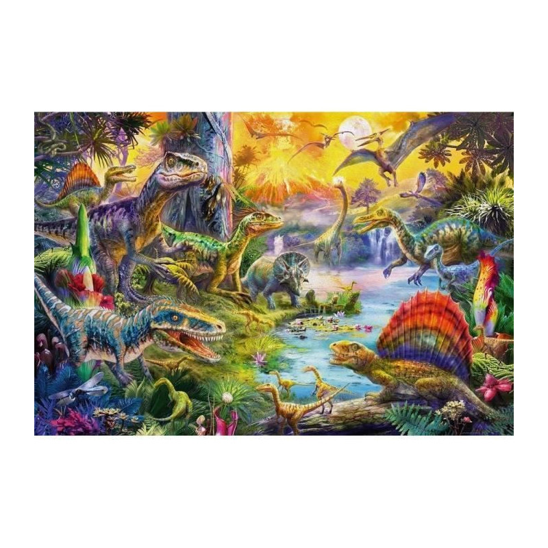 Dinosaurs - With Add on (dinosaurs' figurines) - 60 pcs - Schmidt Spie