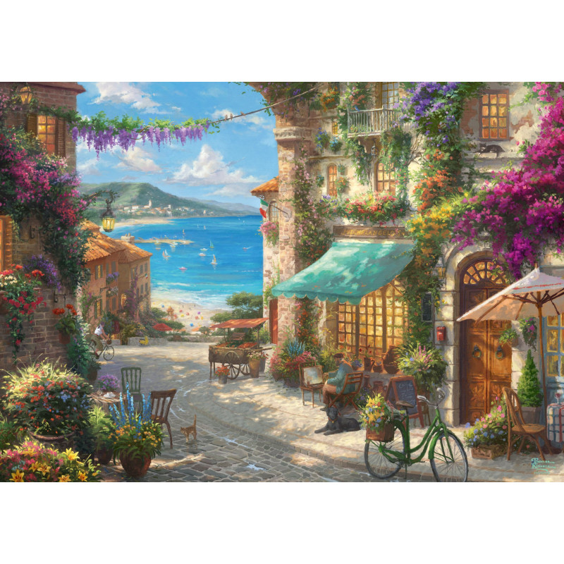 Puzzle Caf ‚on the Italian Riviera, 1000 pcs