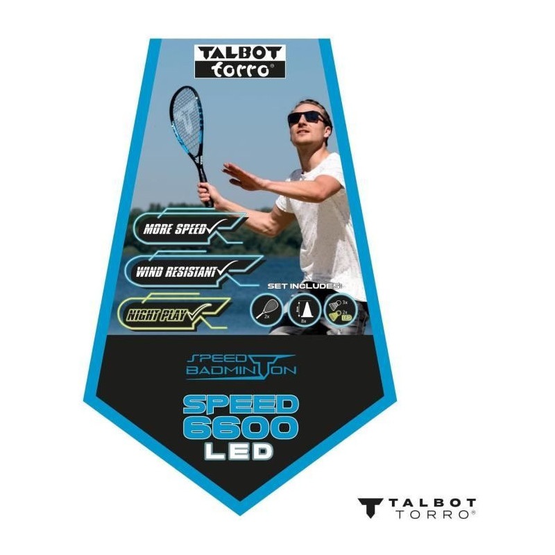Speedbadminton Set - SCHILDKRÖT - SPEED 6600 LED Set