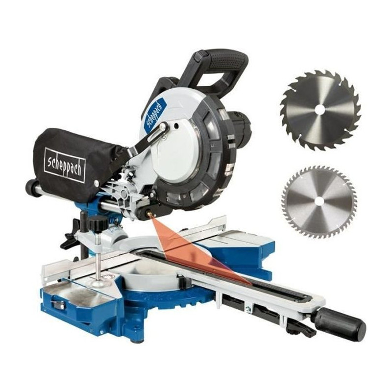 SCHEPPACH 216mm Radial Tab saw + 2nd blades (48 teeth and 60 teeth) -