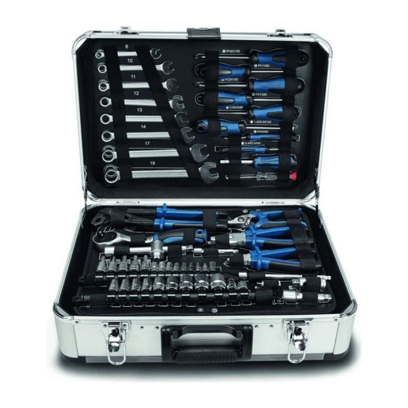 Scheppach Tool case Metal case of 101 tools in Chrome Vanadium TB150