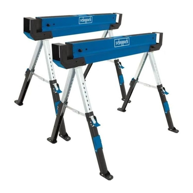 Lot of 2 Scheppach 820 mm trestles - MWB600