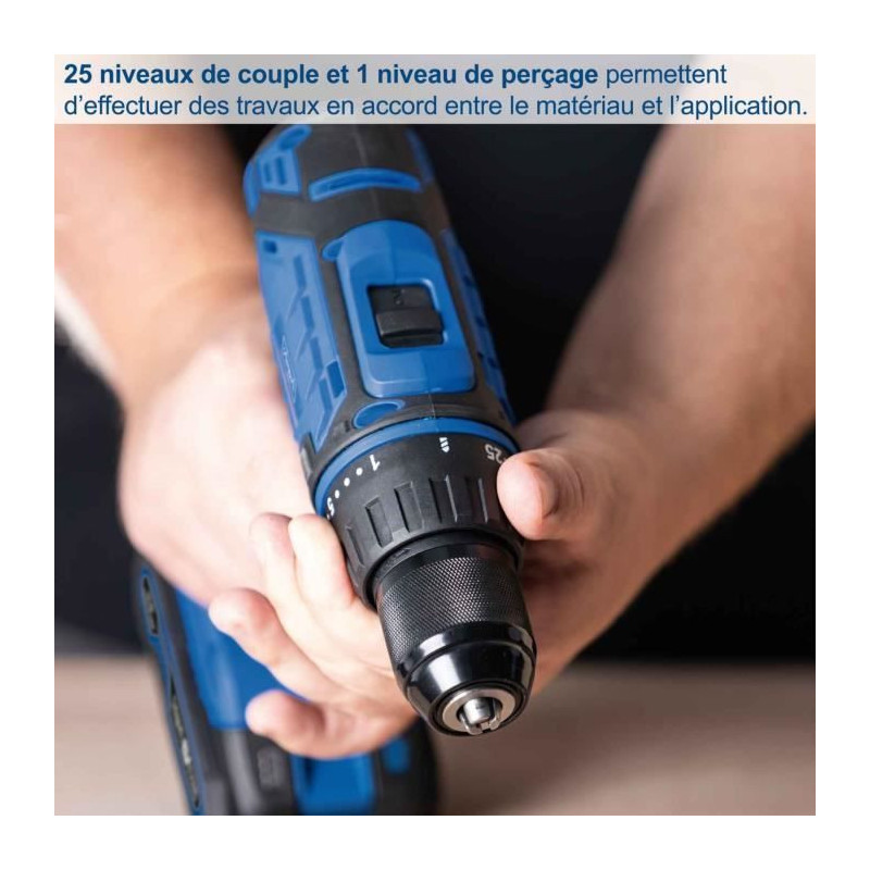 SCHEPPACH drill-screwdriver - 20V IXES - 50 Nm 13mm chuck + 2 batterie