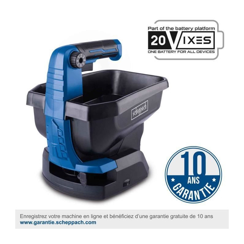 SCHEPPACH C-GSP800-X cordless spreader - 20V IXES - Surface capacity 8