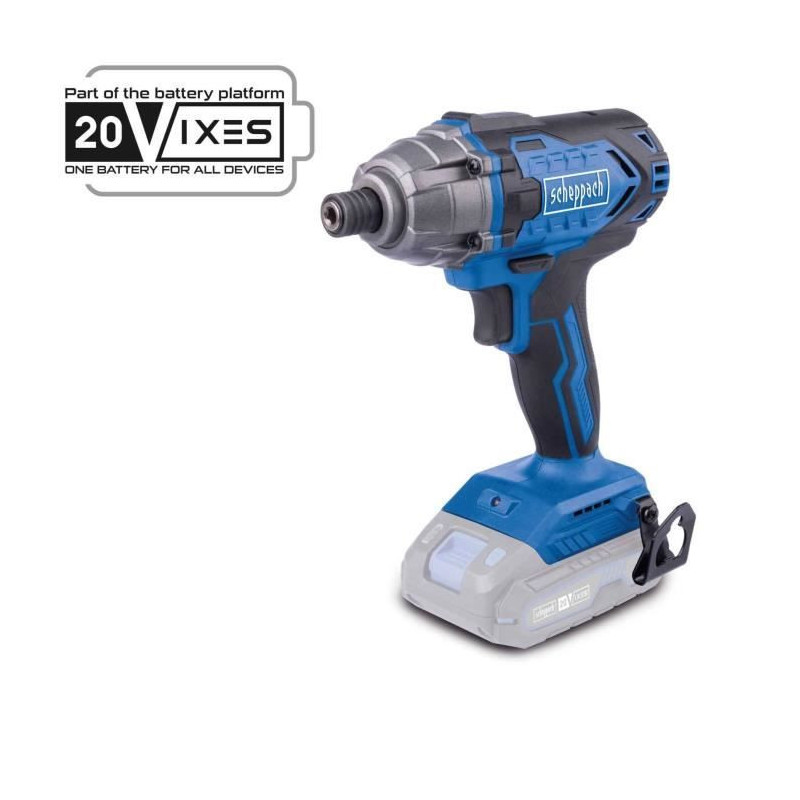 Cordless impact wrench 1/4 - SCHEPPACH - 20V IXES - Torque 180 Nm - wi