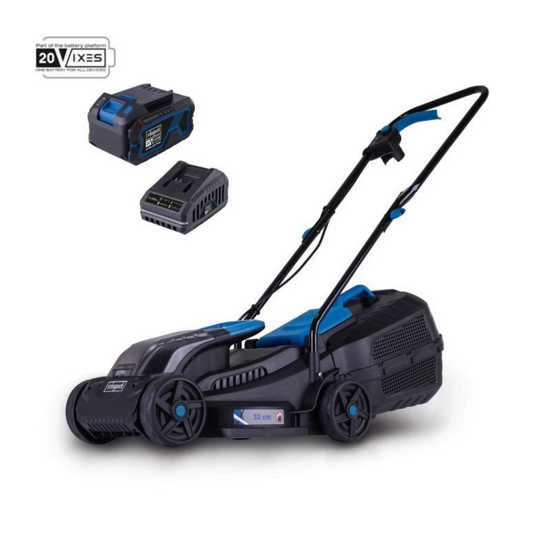 Cordless lawn mower BC-MP320-X + battery set 1x4Ah 1x2.4Ah - SCHEPPACH