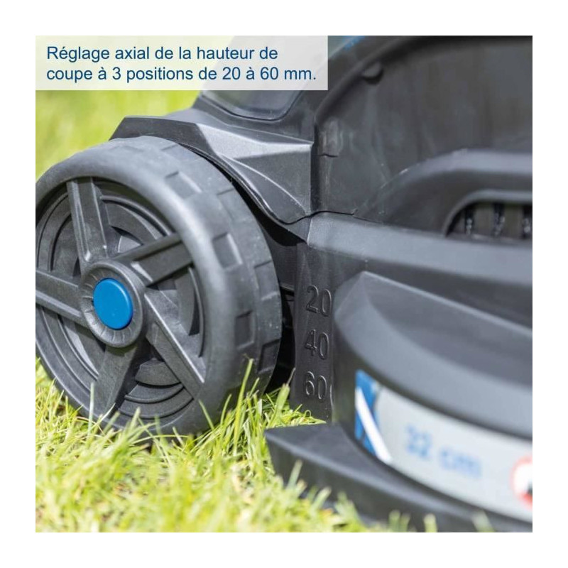 Cordless lawn mower BC-MP320-X + battery set 1x4Ah 1x2.4Ah - SCHEPPACH