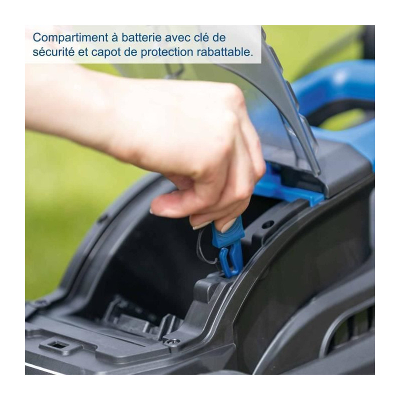 Cordless lawn mower BC-MP320-X + battery set 1x4Ah 1x2.4Ah - SCHEPPACH